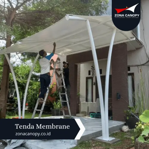 Canoppy Membrane Teras Rumah lembang
